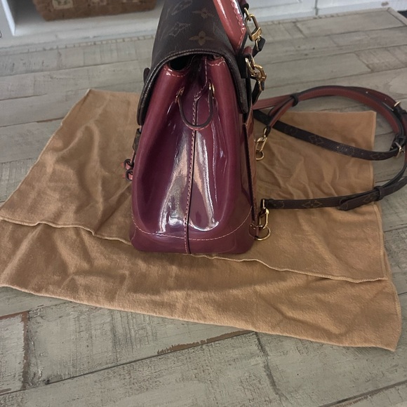 Louis Vuitton Hot Springs Vernis Patent Leather + Monogram Backpack Vieux Rose - Picture 7 of 14